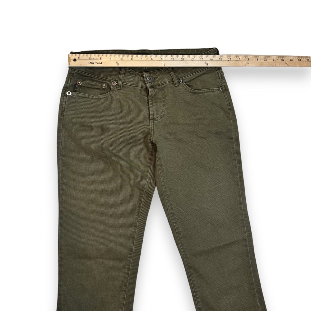 JUST CAVALLI Olive Green Stretch Straight-Leg Jeans – IT 42 / US 28 - Picture 7 of 9